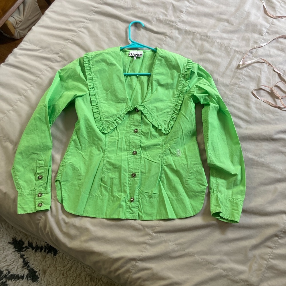 Ganni Ruffle Collar